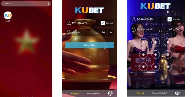 Vào ứng dụng game giải trí Kubet trên điện thoại di động